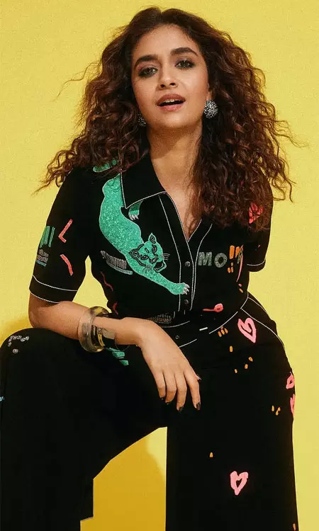 Keerthy Suresh Channels Her Uppu Kappu Rambu Energy