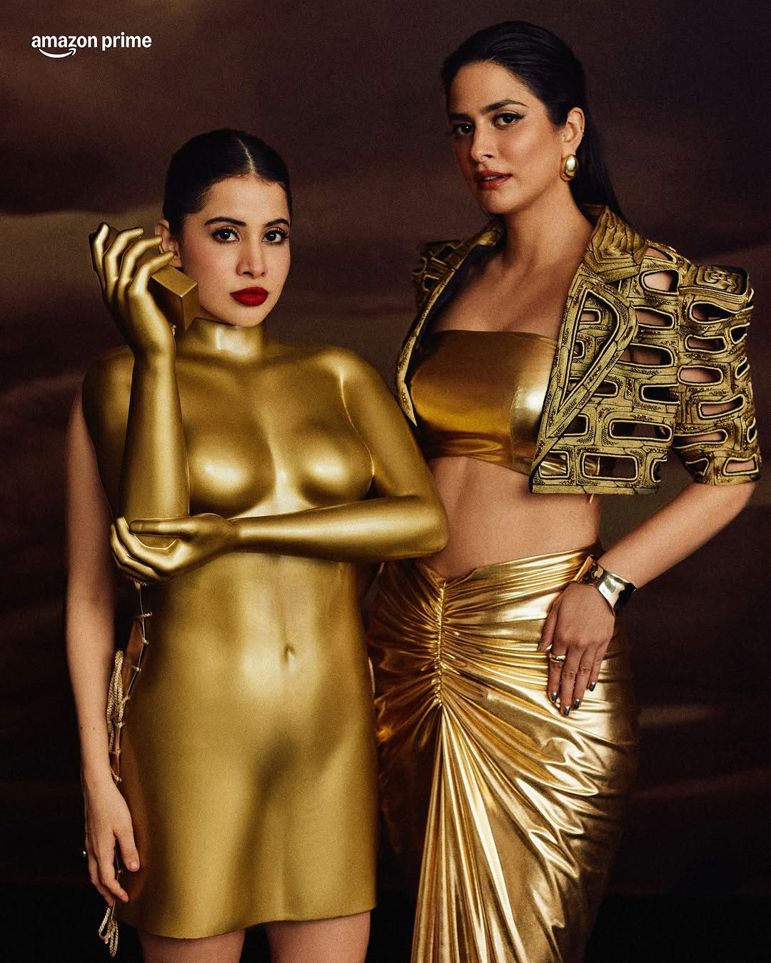 Nikki and Urvi Shine in Golden Glamour for The Traitors Finale