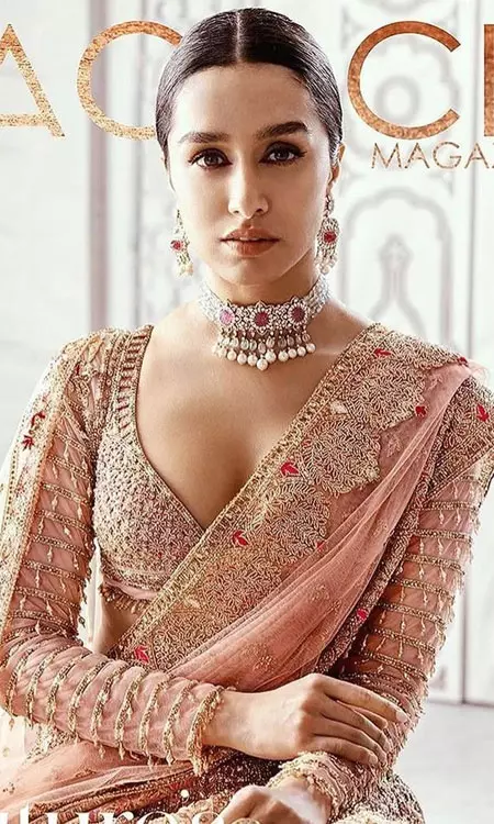 Shraddha Kapoor Exudes Royalty in Pink Lehenga for The Peacock Magazine