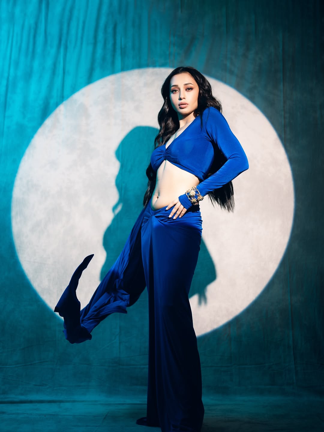 Mimi Chakraborty Slays in a Mesmerizing Blue Ensemble