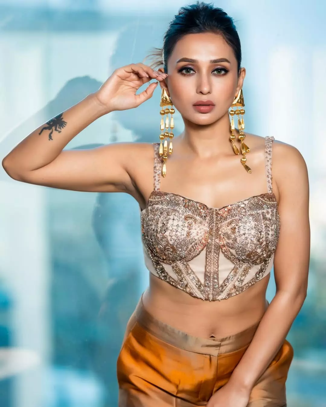 Mimi Chakraborty Slays in a Mesmerizing Blue Ensemble