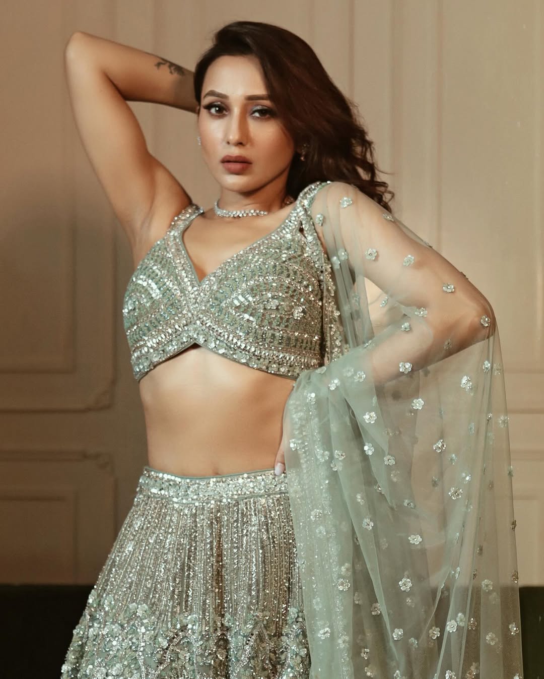 Mimi Chakraborty Slays in a Mesmerizing Blue Ensemble
