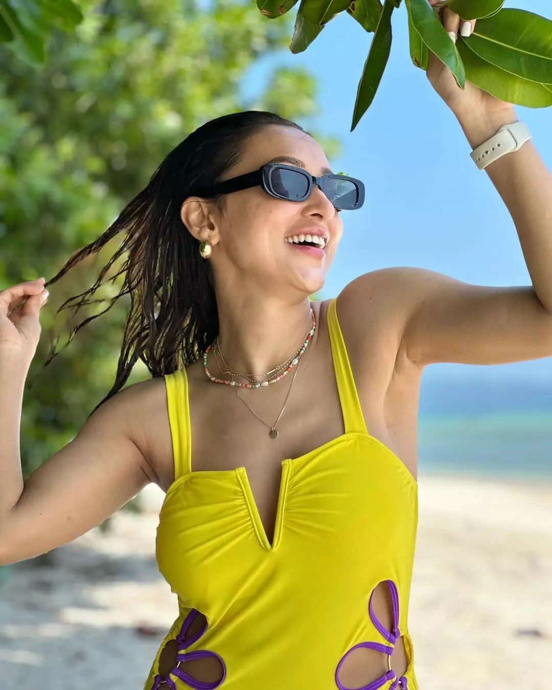 Mimi Chakraborty Slays in a Mesmerizing Blue Ensemble