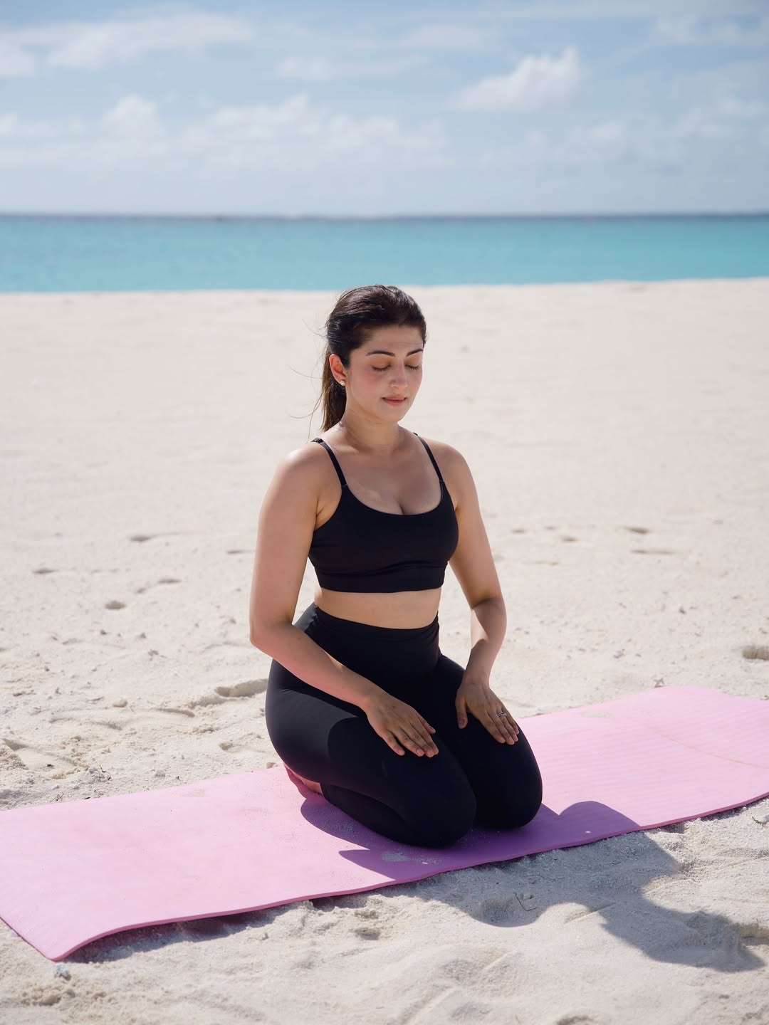 Pranitha Subhash Enjoys a Memorable Island Vacation with Daughter Arna
