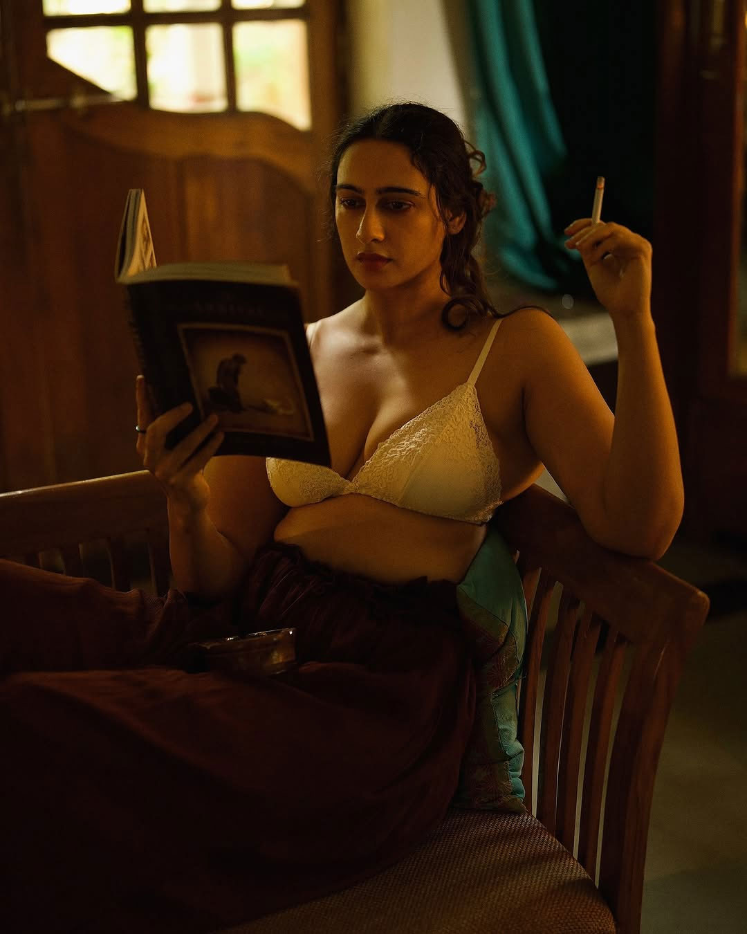 Megha Shuklas beauty in bloom, surrounded by nature�s promise Megha Shuklas beauty in bloom, surrounded by nature�s promise