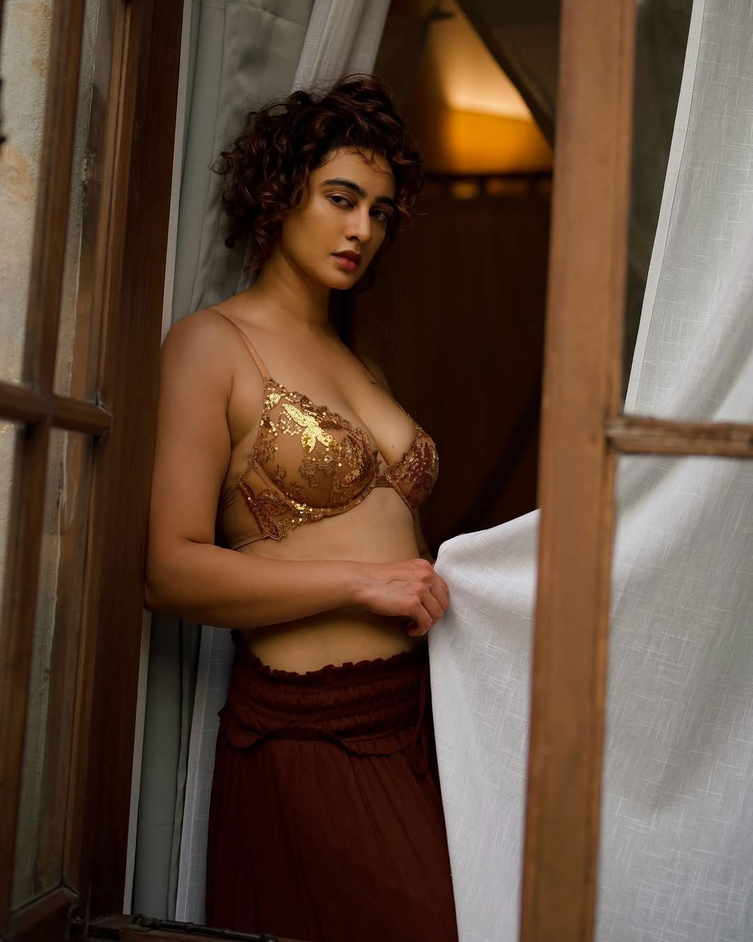 Megha Shuklas beauty in bloom, surrounded by nature�s promise