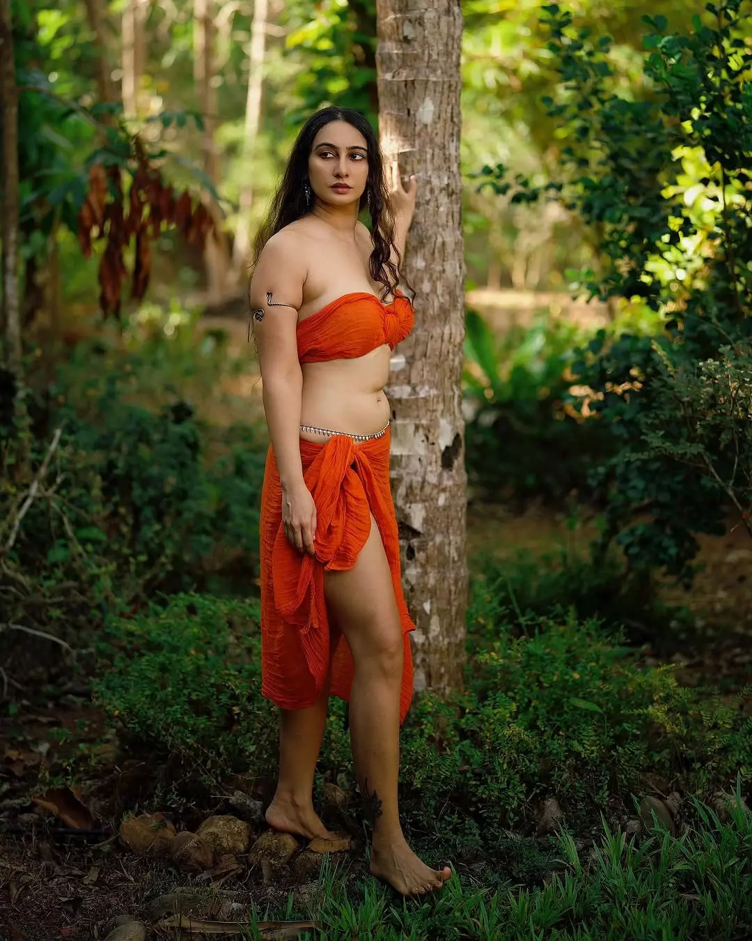 Megha Shuklas beauty in bloom, surrounded by nature�s promise