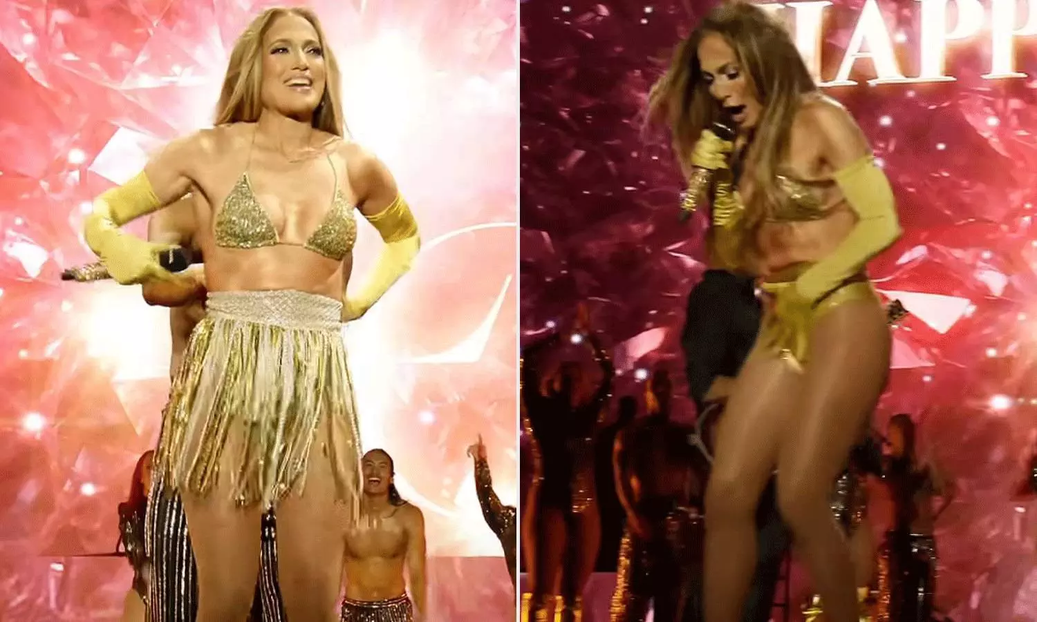 వీడియో : లైవ్‌ స్టేజ్‌ షోలో హీరోయిన్‌ స్కర్ట్‌ జారింది.. పబ్లిసిటీ స్టంట్‌?