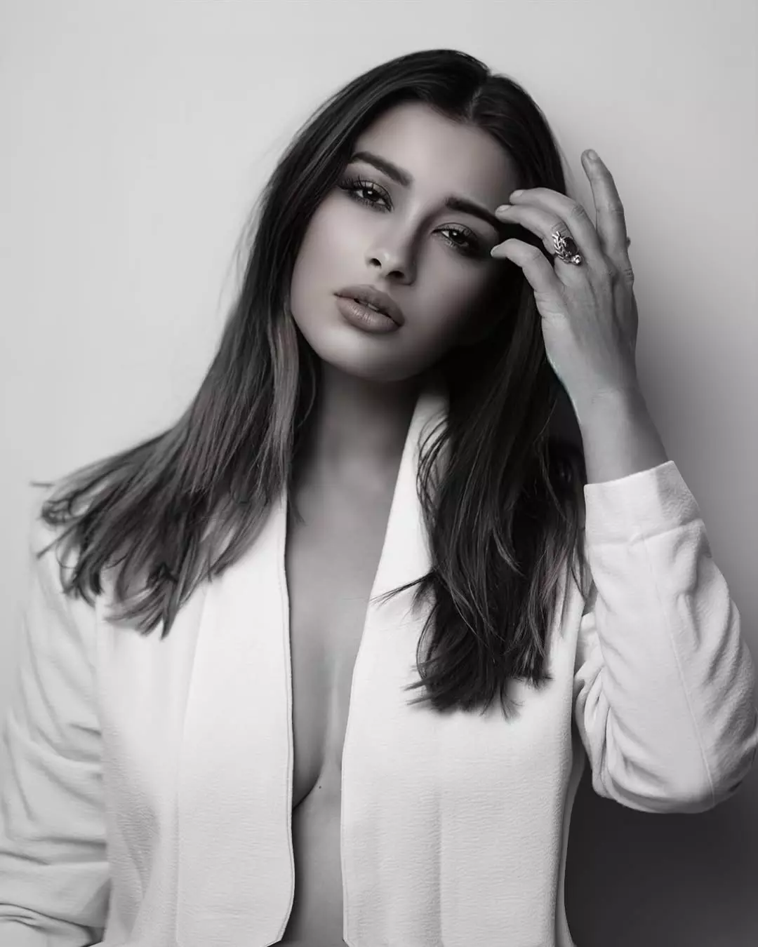 Nyra Banerjee Elegance in Classic Black-and-White Frame