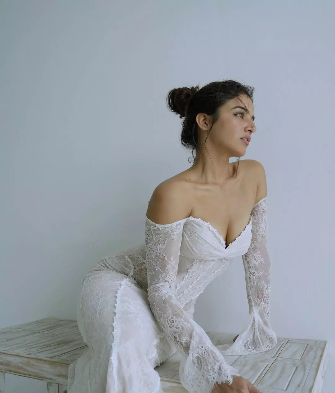 Wamiqa Gabbi’s dreamy look in white lace Wamiqa Gabbi’s dreamy look in white lace