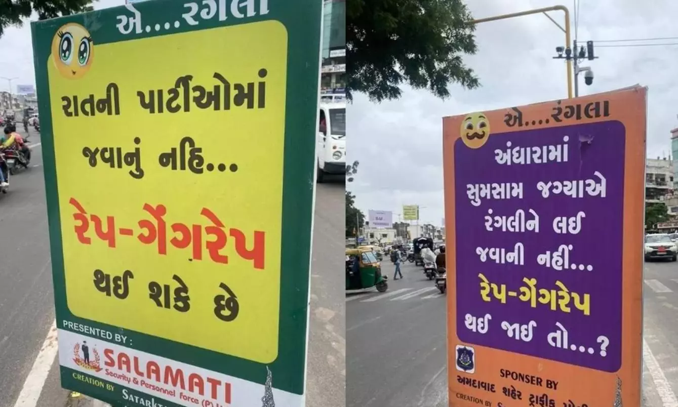 Gujarat NGO’s Anti-Rape Posters Spark Outrage
