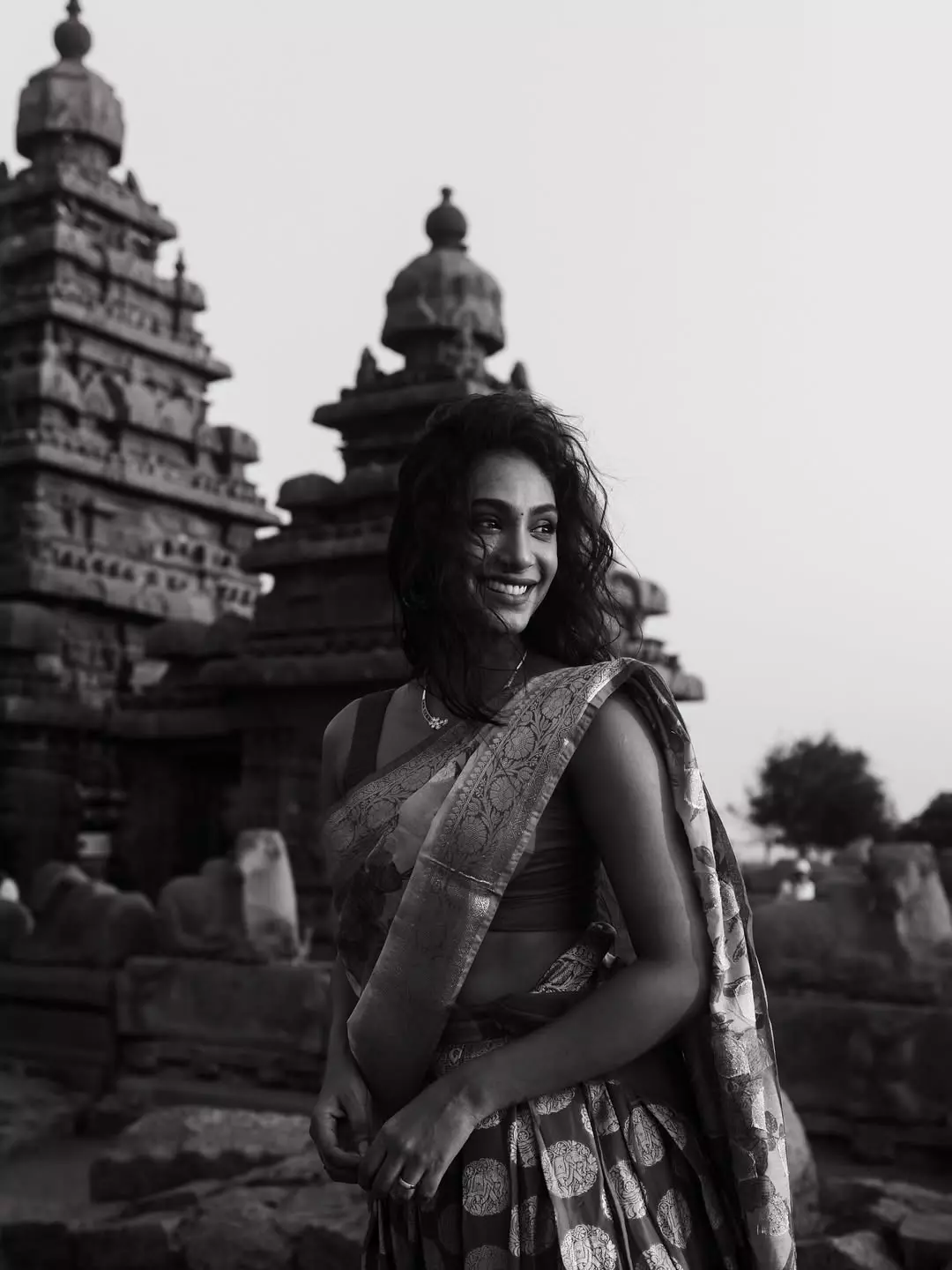 Anukreethy’s Adorable Black and White Portrait