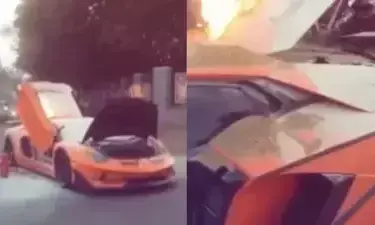 నడిరోడ్డుపై ఘోర ప్రమాదం.. ఇన్ఫ్లుయెన్సర్ రూ.10కోట్ల లంబోర్ఘిని కారు దగ్ధం.. అసలేం జరిగిందంటే?