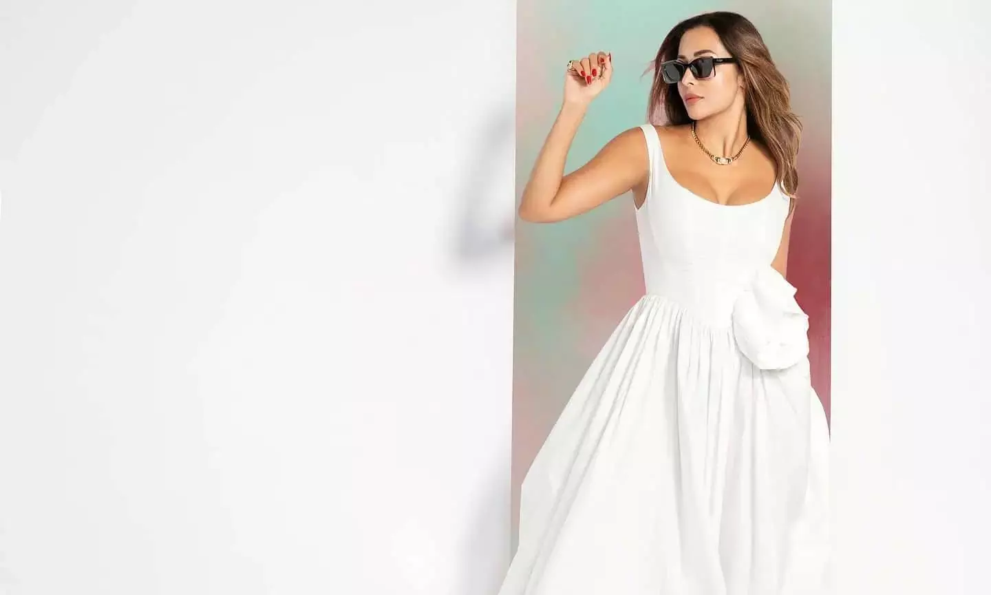 Malaika Arora  Stunning White Dress Photos