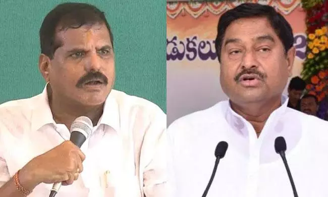 లిక్కర్ స్కాంపై మాట్లాడని వైసీపీ సీనియర్లు.. బొత్స, ధర్మాన మౌనమెందుకు? లిక్కర్ స్కాంపై మాట్లాడని వైసీపీ సీనియర్లు.. బొత్స, ధర్మాన మౌనమెందుకు?
