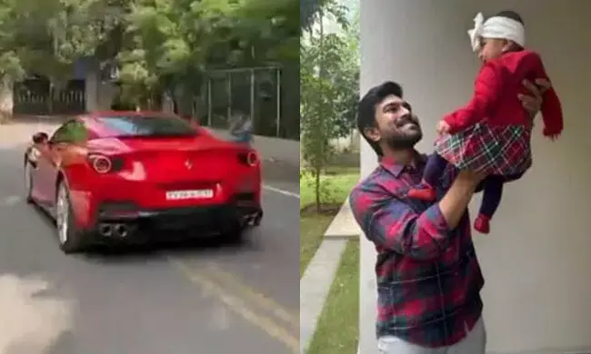 కూతురితో ఫెరారీ రైడ్ కి వెళ్లిన గ్లోబల్ స్టార్.. వీడియో వైరల్!