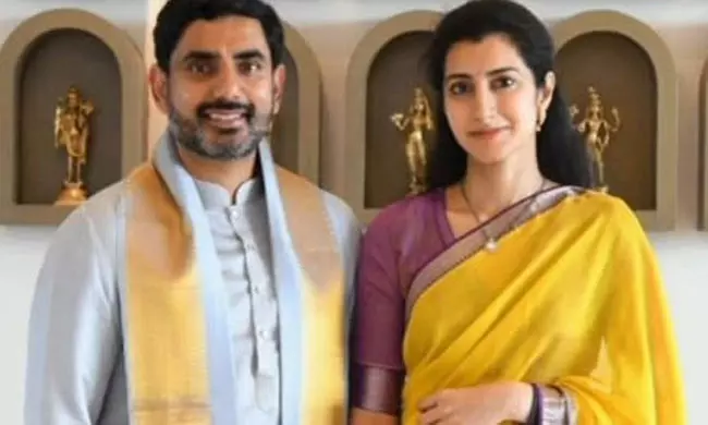 బ్రాహ్మణి చీర వైరల్.. ఇంట్రస్టింగ్ పాయింట్ చెప్పిన లోకేశ్