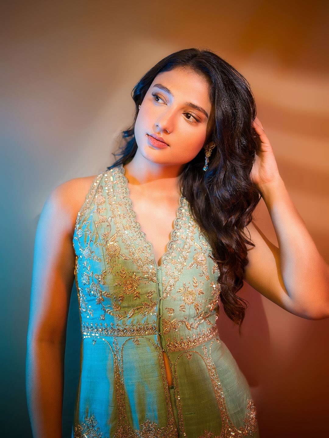 Ritika Nayak Shines in Elegant Green Ensemble