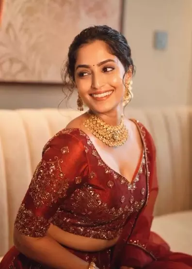 Reba Monica John Radiates Elegance in Festive Splendor