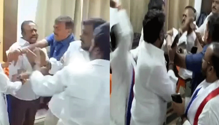 బీజేపీ ఆఫీసులో తన్నుకున్న బీసీ నేతలు