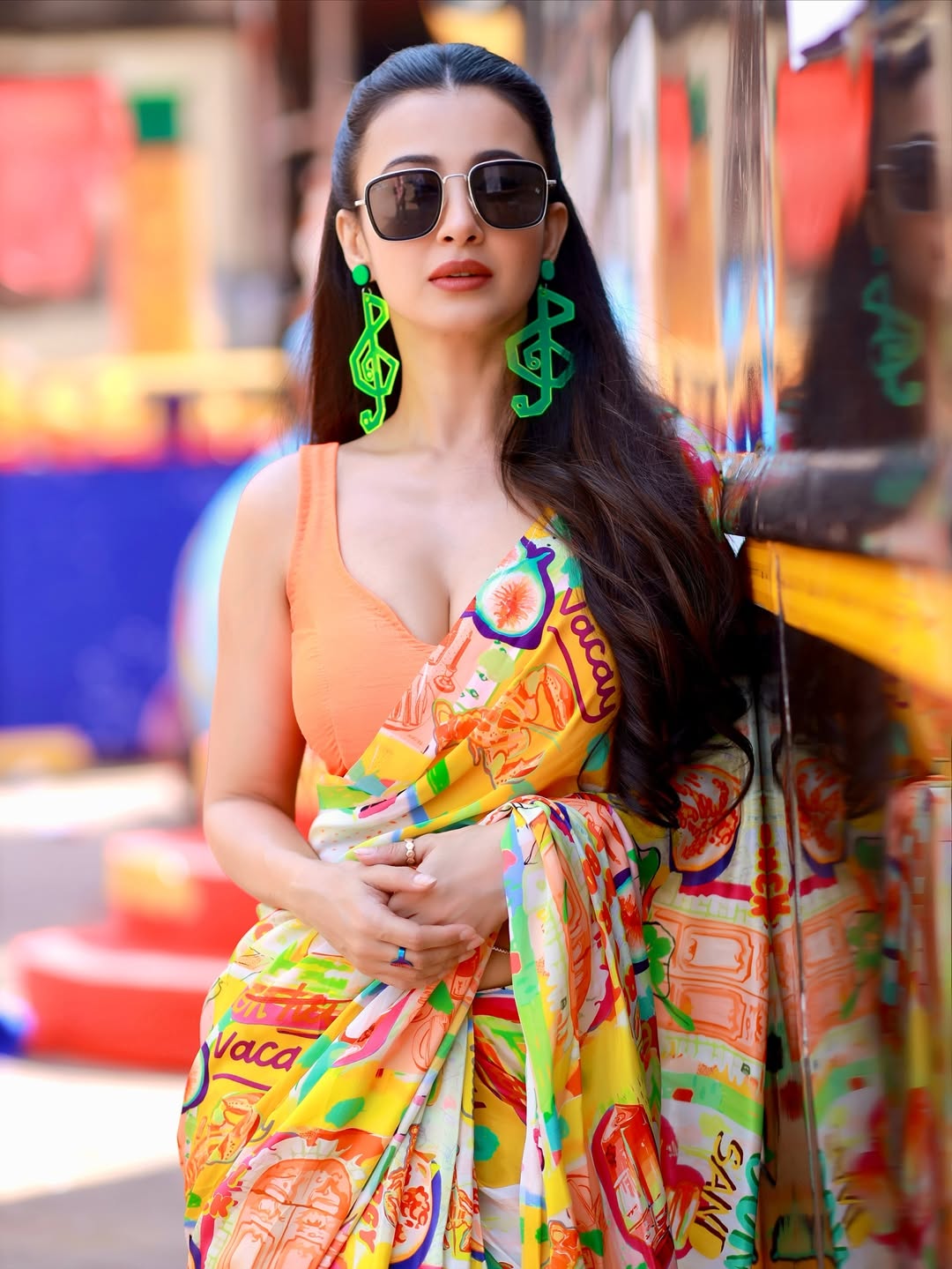 Monami Ghosh Radiates In Orange Saree