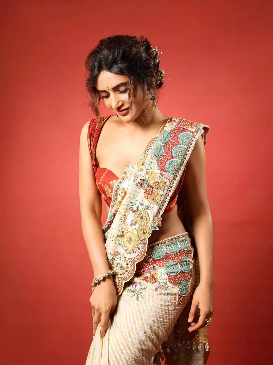 Sreeleela Shines Like a ‘Seethakoka’ in Elegant Saree