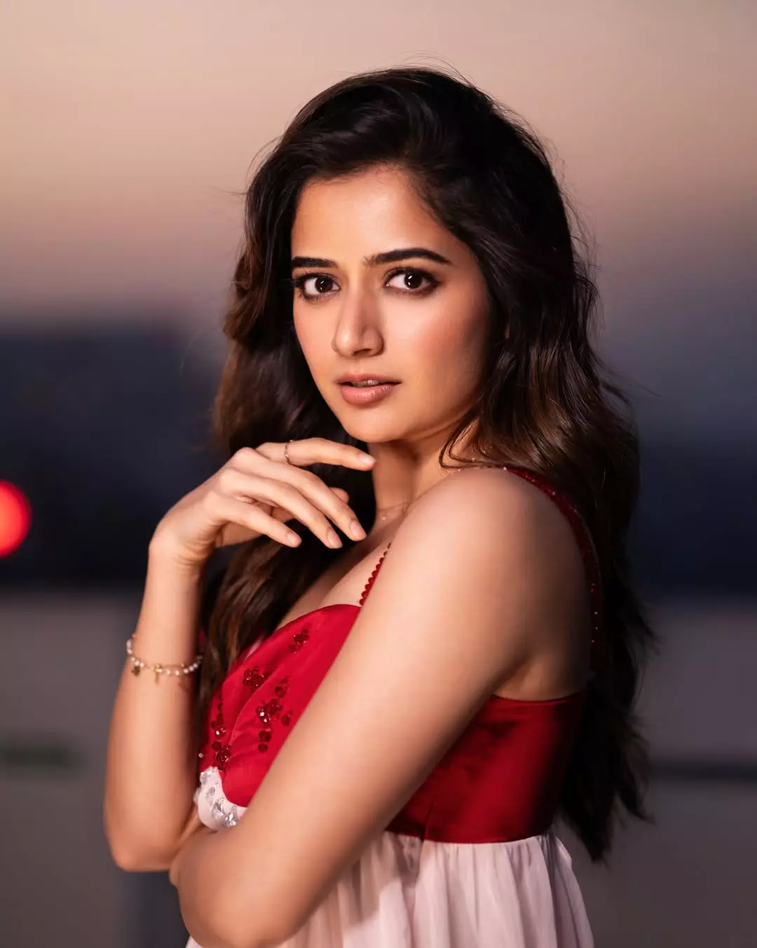 Ashika Ranganath: Soft Girl Glow in Sunset Serenity
