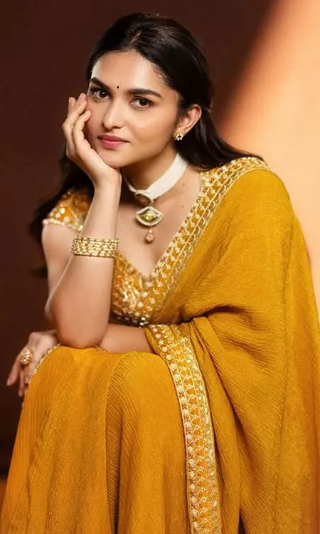 Kayadu Lohars Regal Saree Look