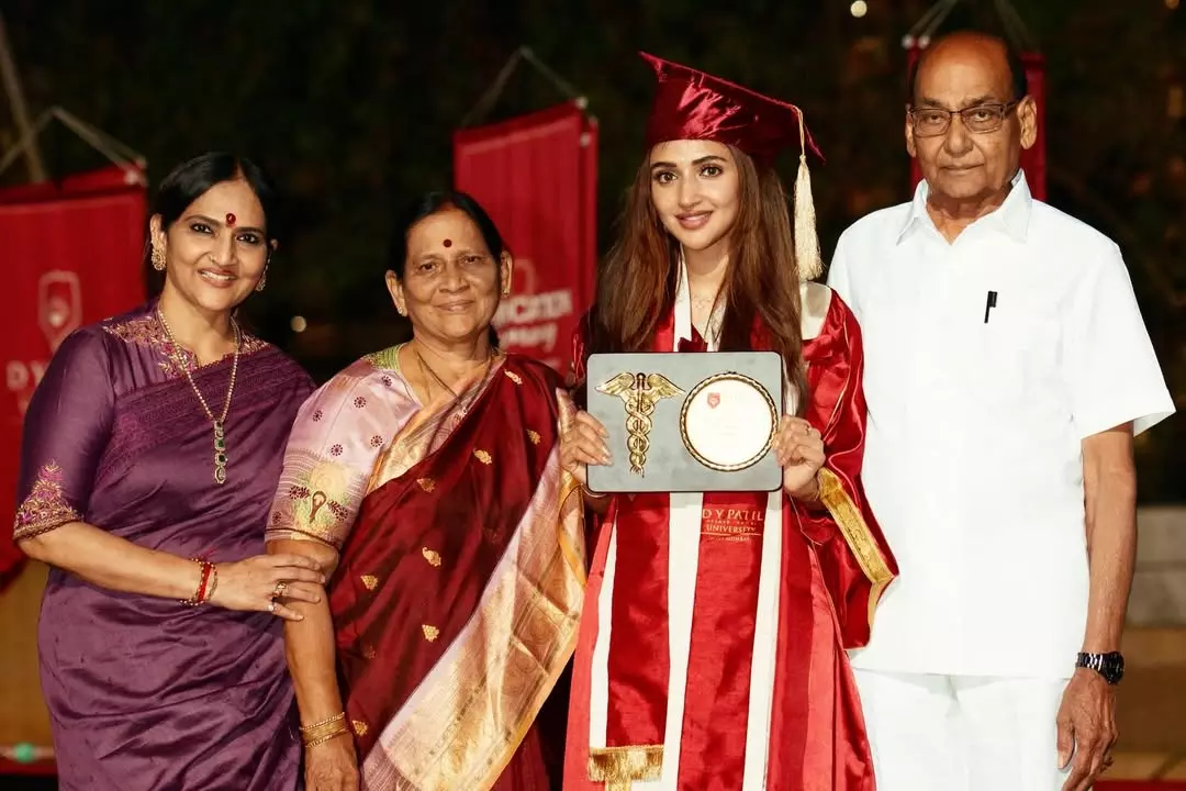 Sreeleela Celebrates Her Graduation With Family; Here Are New Pics