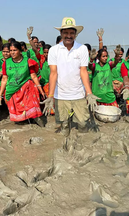 KCR’s 72nd Birthday Marked by Mega Mangrove Plantation Drive