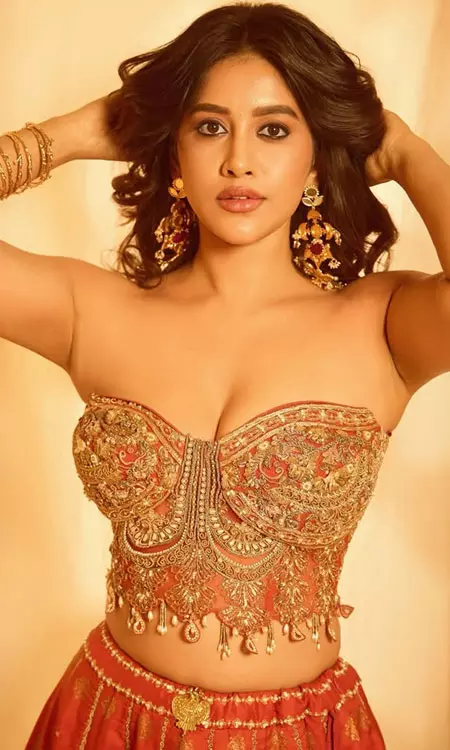 Nabha Natesh’s Latest Red Lehenga Look
