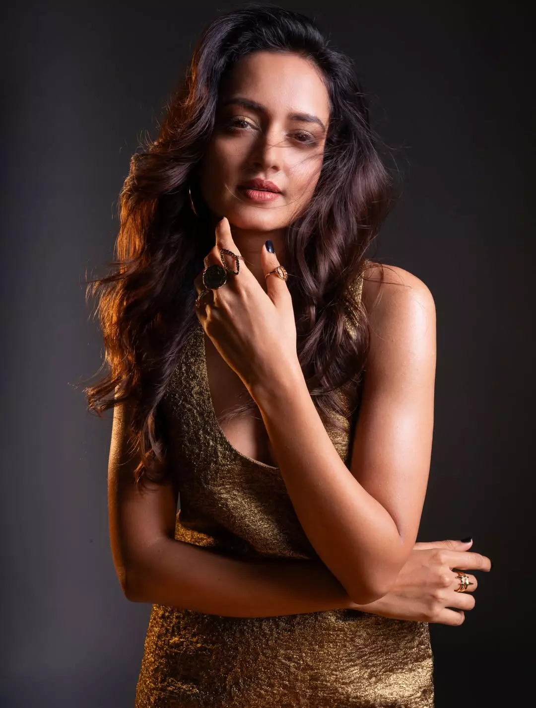 Shanvi Srivastava’s Golden Grace in a Single Frame