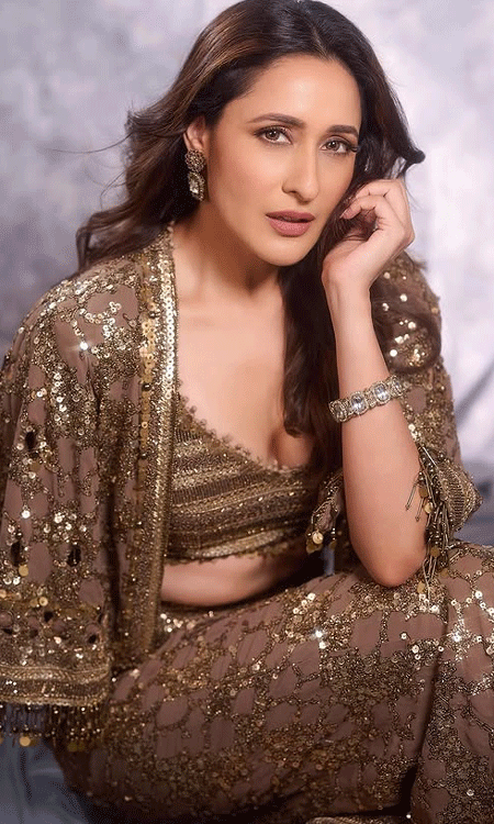 Pragya Jaiswal: A Vision in Golden Glow