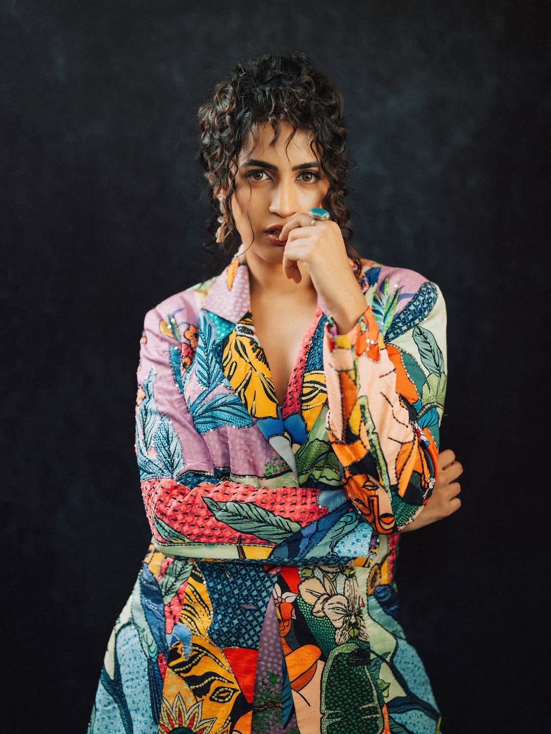 Niharika Konidela’s Bold Blazer Dress Look