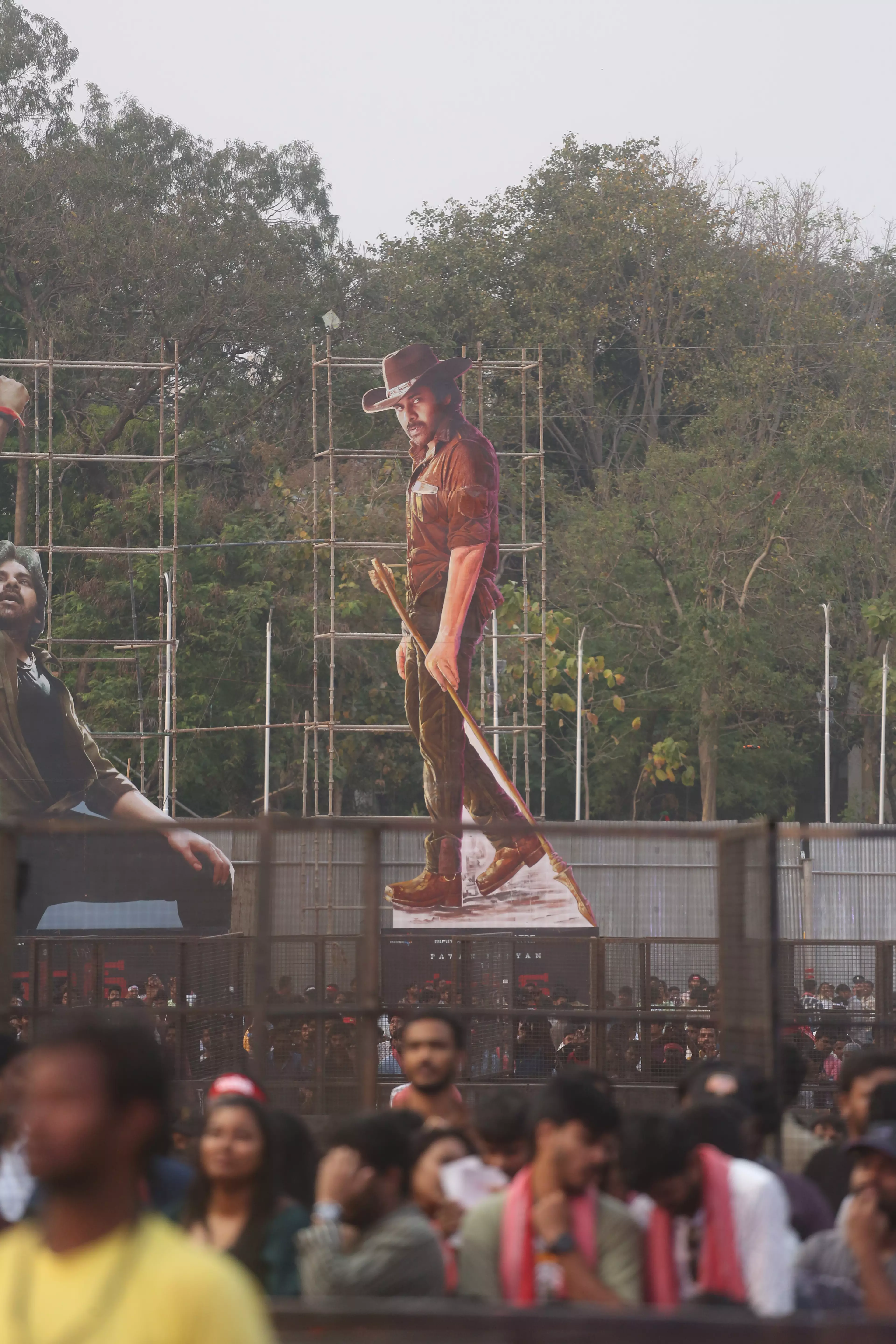 Pawan Kalyan’s Fans Turn Up the Excitement at Pre-Release