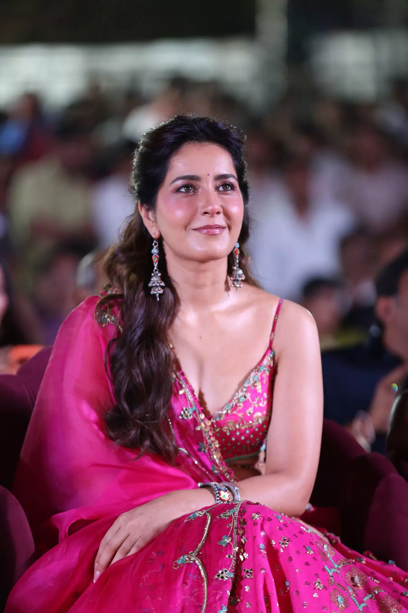 Raashi Khanna Lights Up Ustaad Bhagat Singh Pre-Release Event