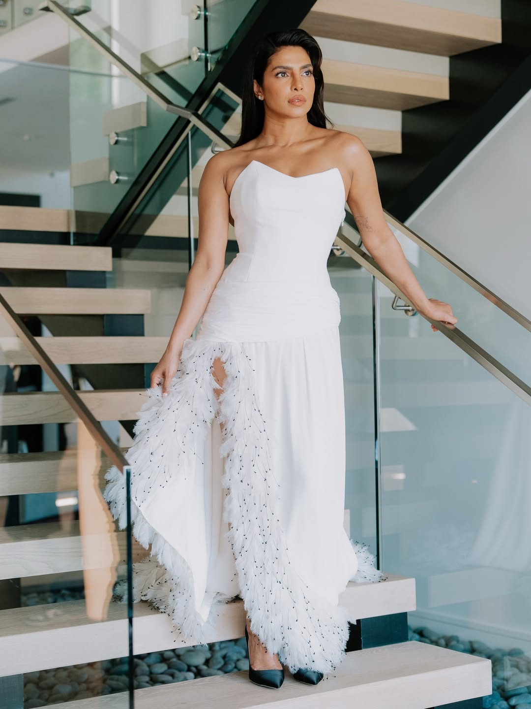 Priyanka Chopra Jonas Stuns in Elegant White Gown
