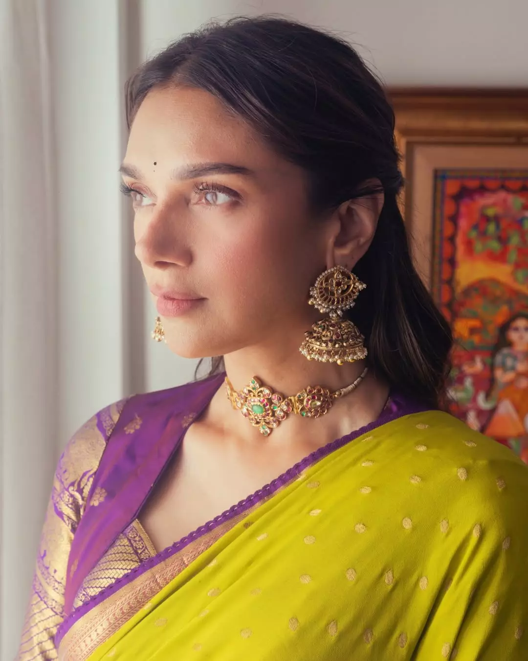 Aditi Rao Hydari’s Saree Elegance: Cross-Country Glow for Eku Ki Shaadi