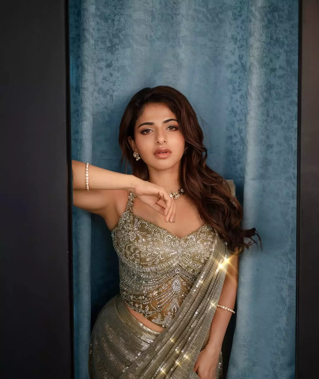 Iswarya Menon’s Golden Ugadi Glow: Hello New Beginnings in Shimmering Style