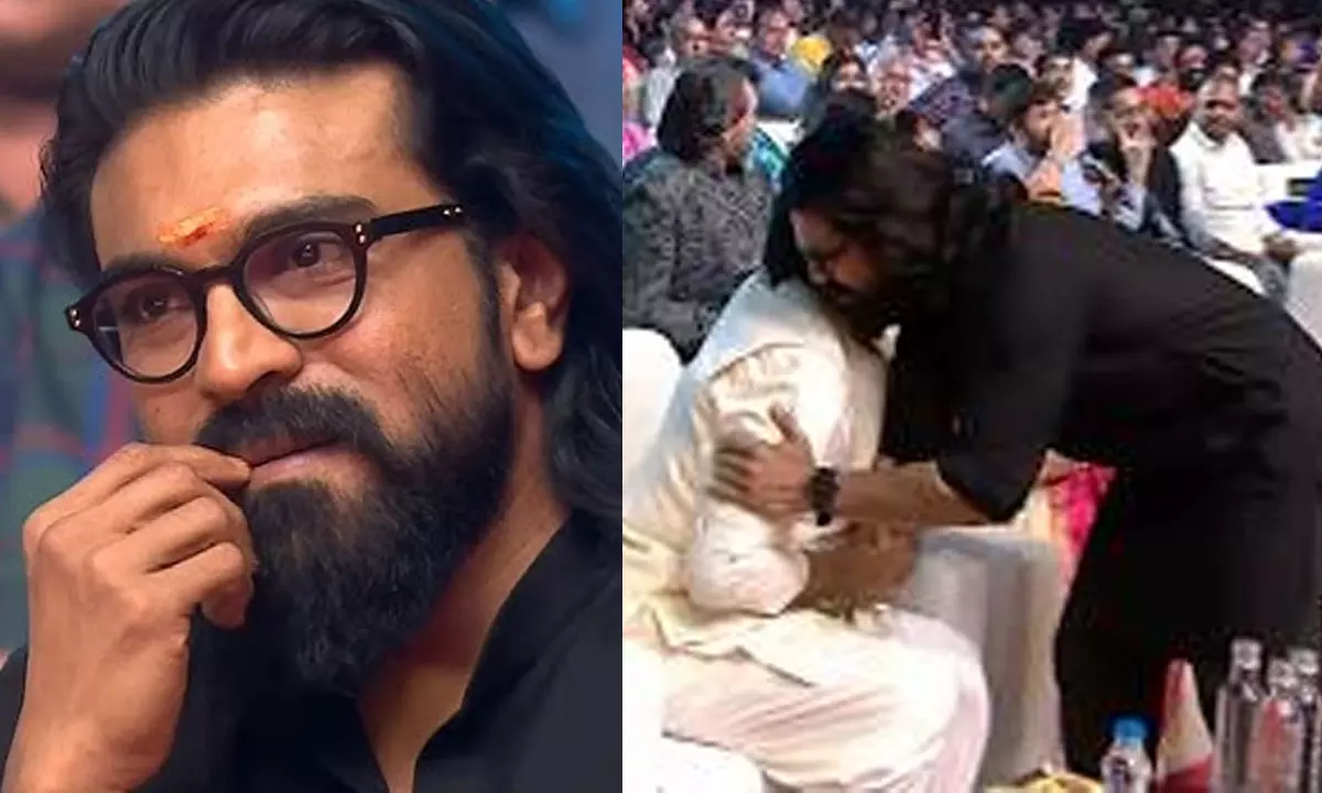 మెగాస్టార్ కోసం ఎర్లీ ప్యాకప్.. గద్దర్ అవార్డ్స్ లో రామ్ చరణ్