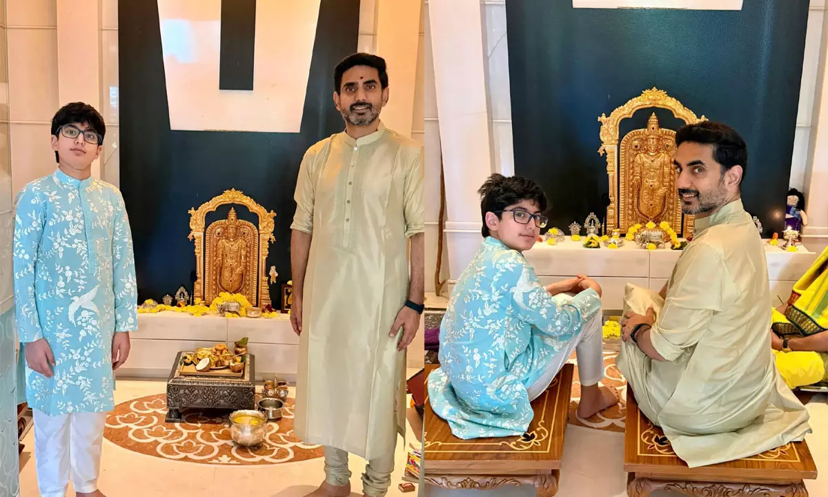 పూజ గదిలో చిన్నబొమ్మ వివాదం.. ‘అది నా కొడుకు జ్ఞాపకం’ అన్న లోకేశ్