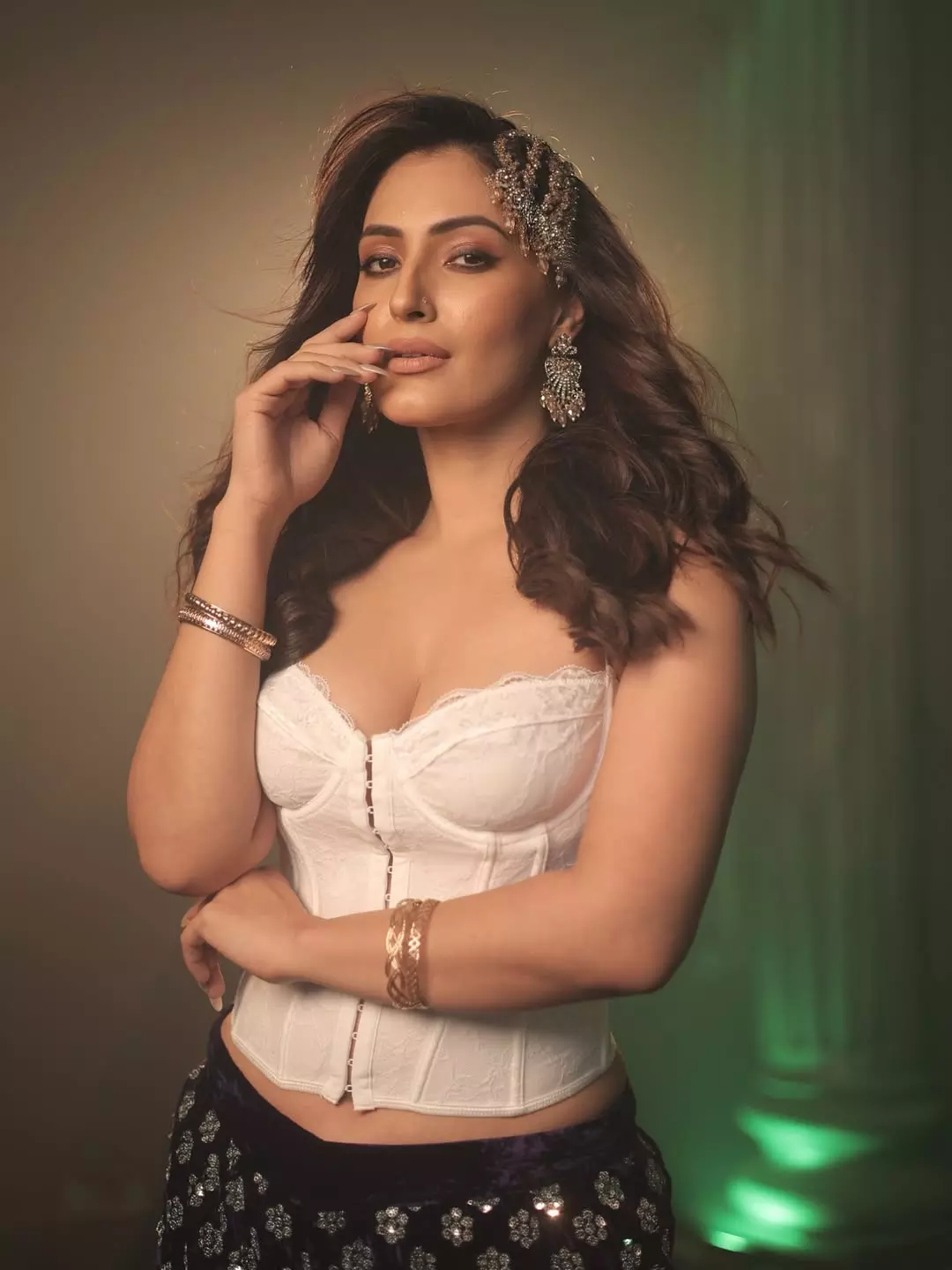 Shivangi Verma Radiates Elegance in Lace: Eid Mubarak Vibes