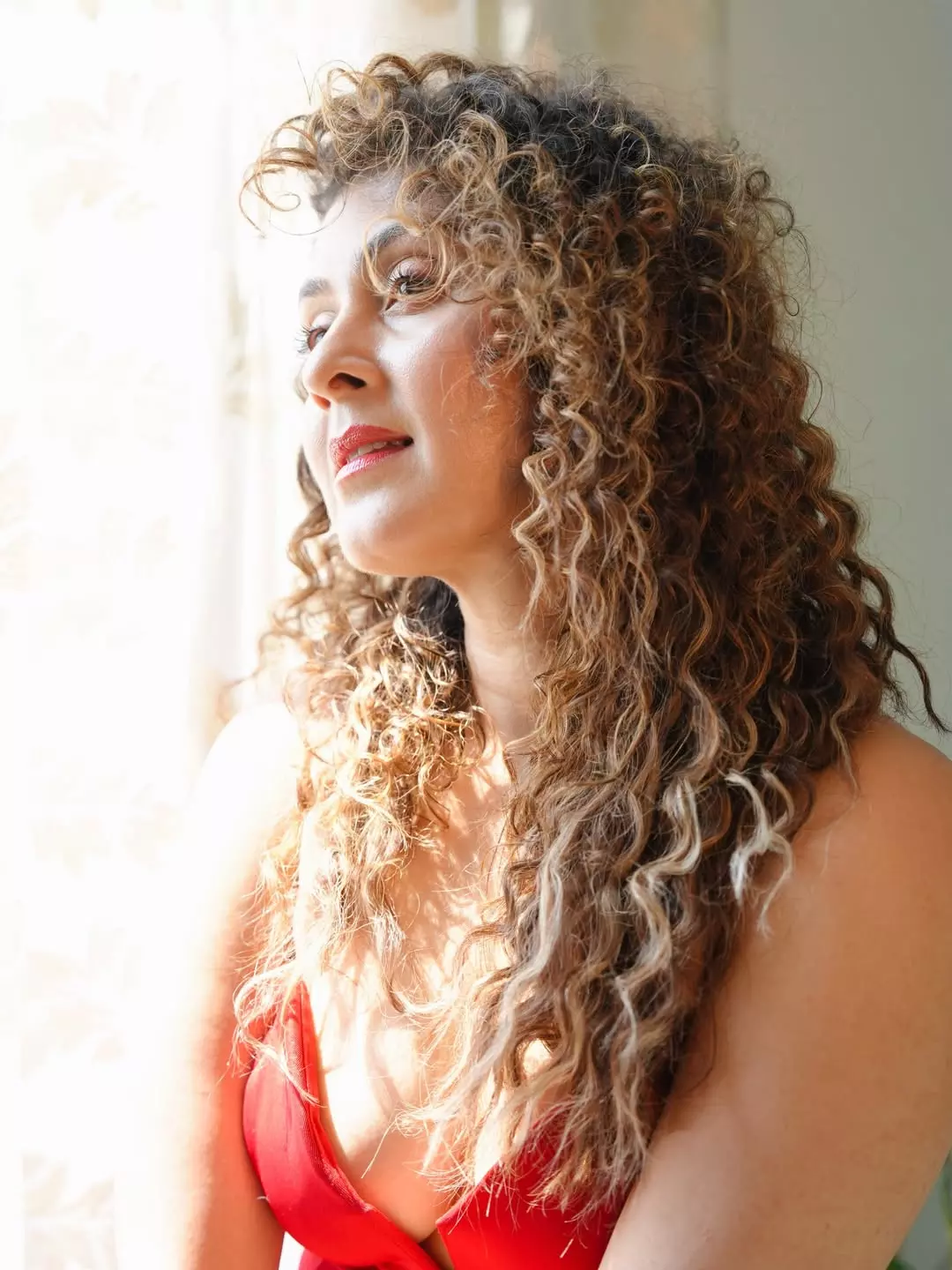 Crimson Glow of Manjari Fadnis