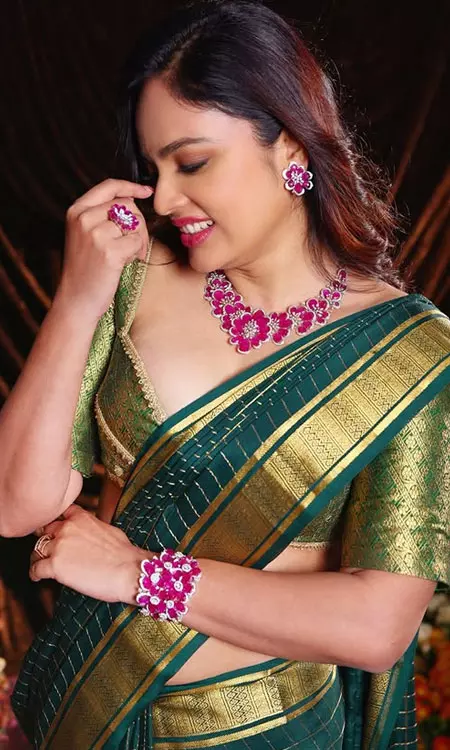 Nandita Swetha Grace Draped in Tradition