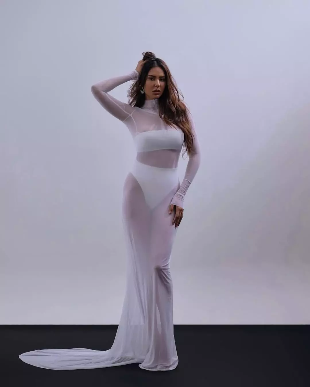 Sonam Bajwa Turns Up the Heat with Glamorous Sheer Outfit