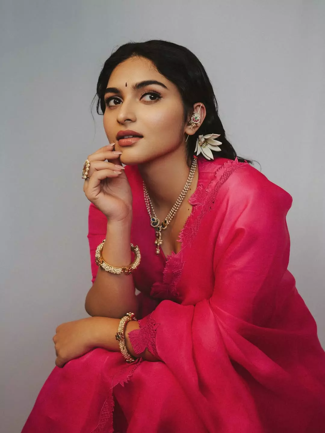 Kayadu Lohar Radiates Grace in “Rebeca” Saree Look