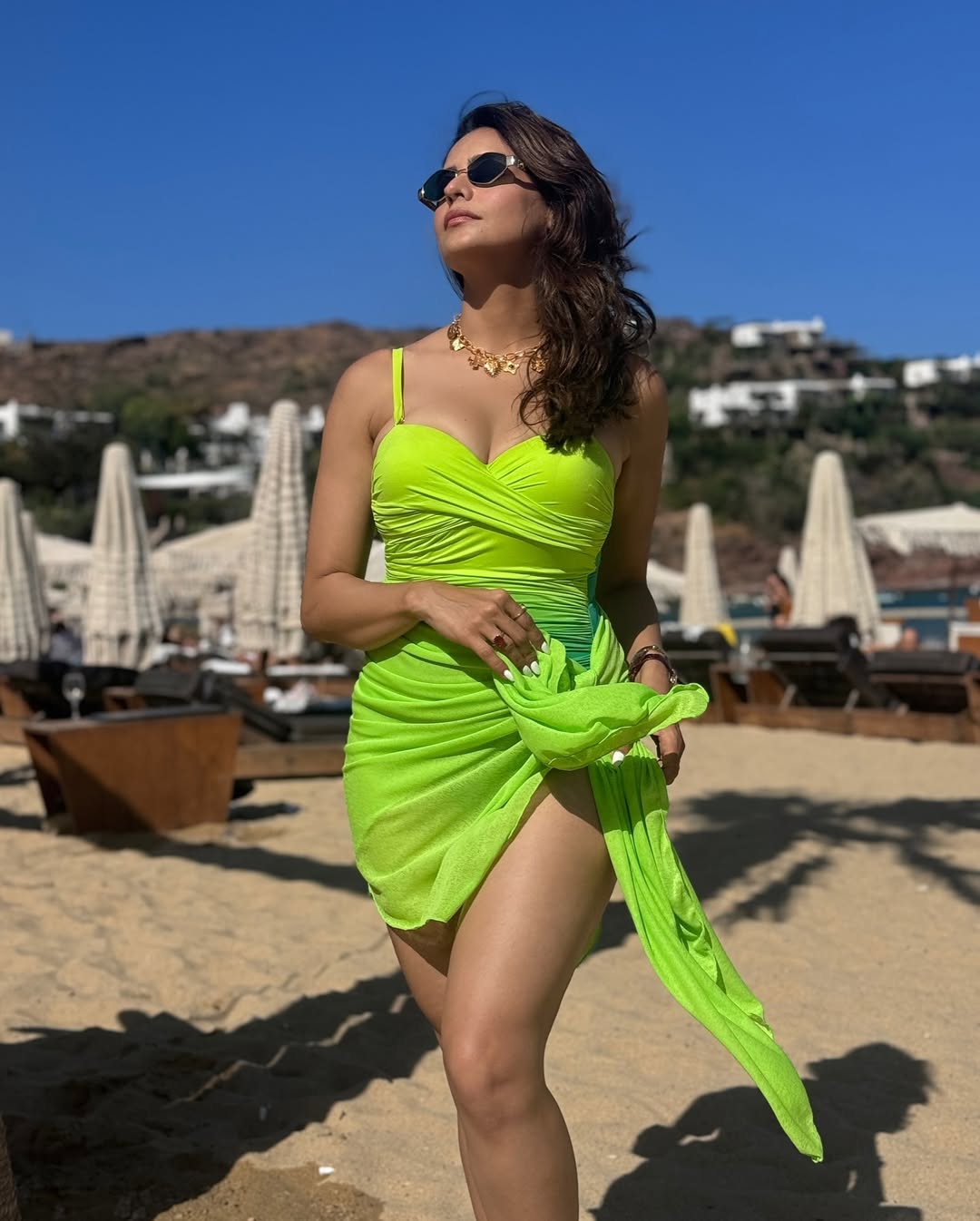 Aamna Sharif stuns in baby blue satin dress in dreamy floral photoshoot Aamna Sharif stuns in baby blue satin dress in dreamy floral photoshoot