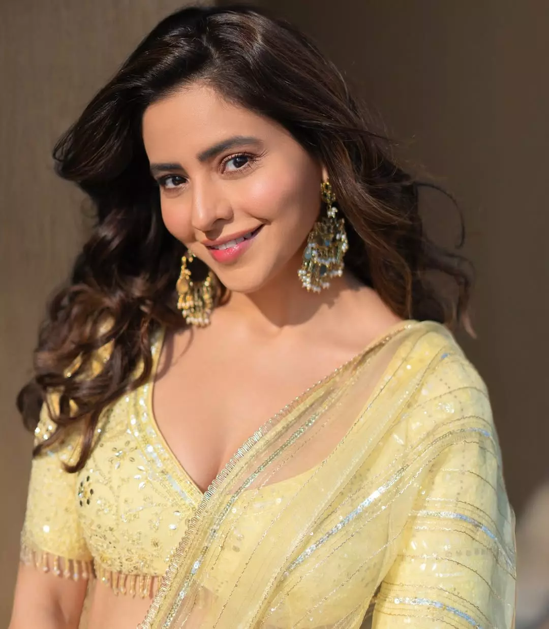 Aamna Sharif stuns in baby blue satin dress in dreamy floral photoshoot Aamna Sharif stuns in baby blue satin dress in dreamy floral photoshoot