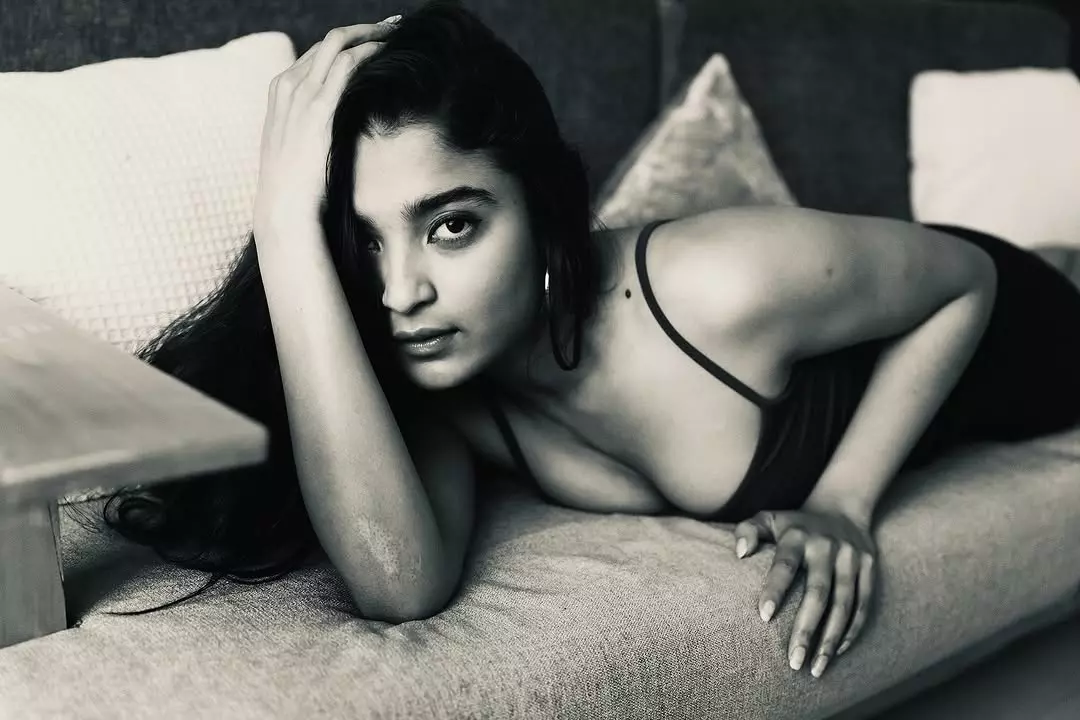 Chaithra J Achar stuns in bold photoshoot with elegant black look Chaithra J Achar stuns in bold photoshoot with elegant black look