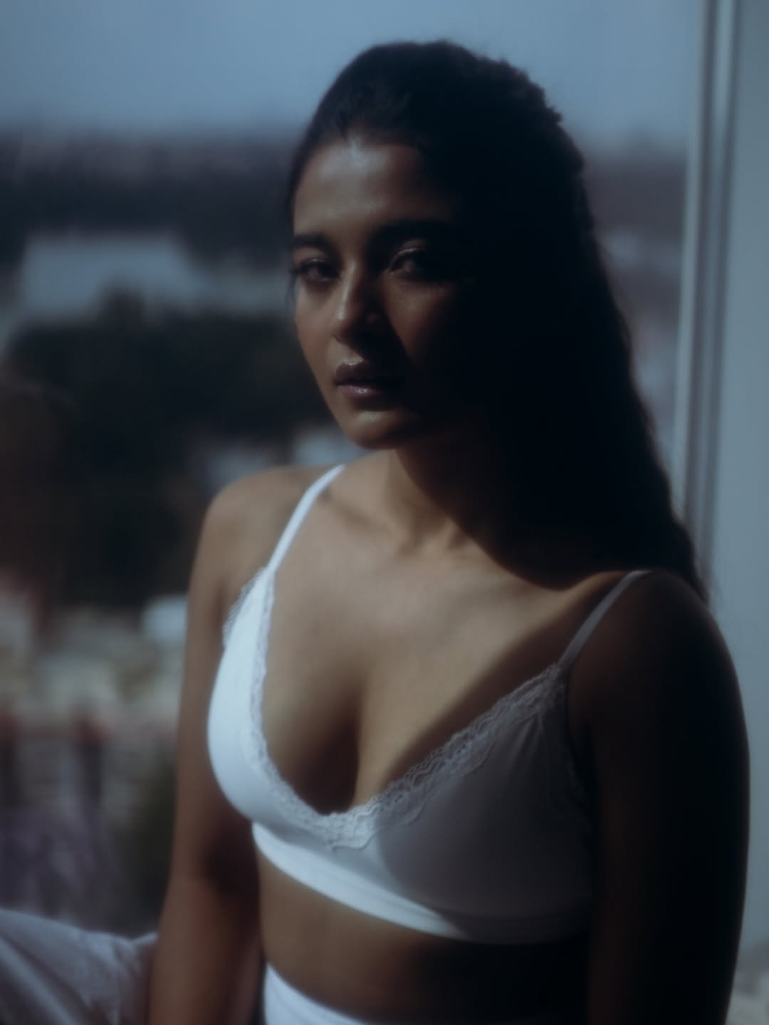 Chaithra J Achar stuns in bold photoshoot with elegant black look Chaithra J Achar stuns in bold photoshoot with elegant black look